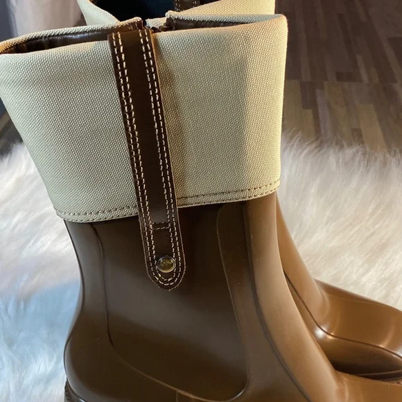 Chloe  Betty canvas trim rainboots Women's Winter Boots - Picture 4 of 9